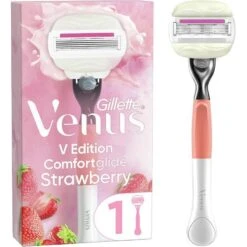 Gillette® Gillette Venus V Edition Comfortglide Strawberry Manual Razor