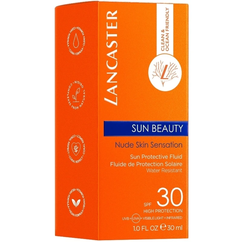 Lancaster Sun Beauty Face Fluid Cream SPF 30 - 30 Ml 5 Lancaster Sun Beauty Face Fluid Cream SPF 30 - 30 Ml - Billede 3