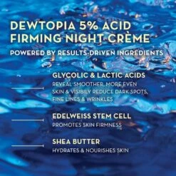 Ole Henriksen Transform Dewtopia 5% Acid Firming Night Crème 50 Ml -Biotherm Salgsbutik ole henriksen transform dewtopia 5 acid firming night creme 50 ml 1663156991